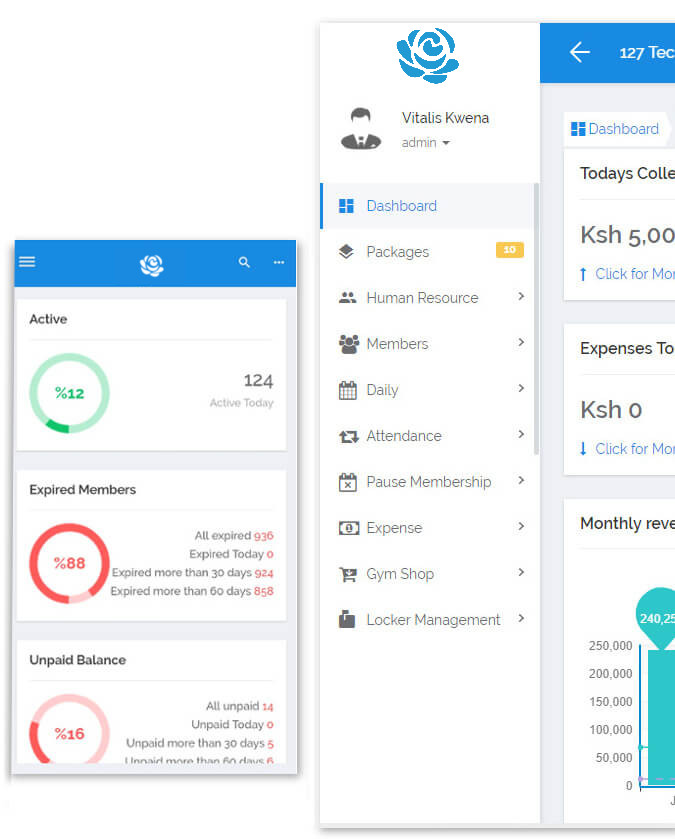 FitRose - An all-in-one gym management software